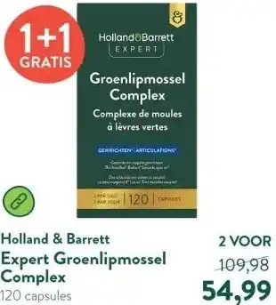 Holland & Barrett Expert Groenlipmossel Complex aanbieding