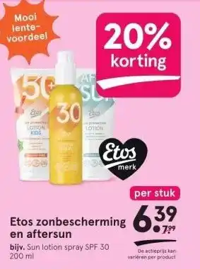 Etos Etos zonbescherming aanbieding
