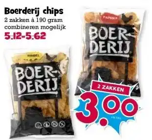 Boon`s Markt Boerderij chips aanbieding