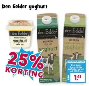 Boon`s Markt Den Eelder yoghurt aanbieding