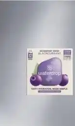 Albert Heijn Bij Albert Heijn vind je de varianten Waterdrop Boost (zwarte bes en vlierbloesem) en Waterdrop Focus (limoen, groene koffie, aanbieding