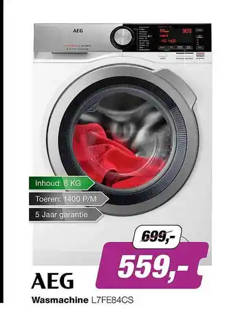 EP Aeg wasmachine l7fe84cs aanbieding