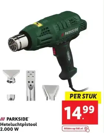 Lidl Heteluchtpistool 2.000 W aanbieding