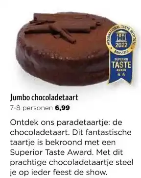 Jumbo Jumbo chocoladetaart 7-8 personen aanbieding