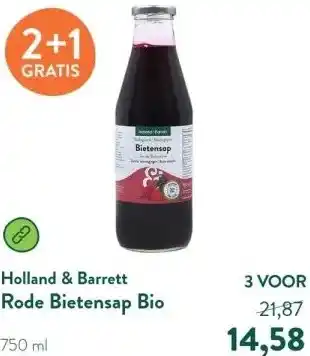 Holland & Barrett Rode Bietensap Bio aanbieding