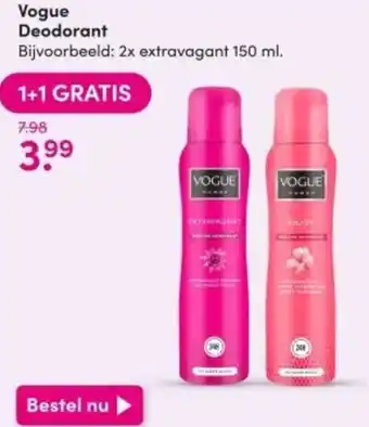 DA Vogue Deodorant 150ml aanbieding