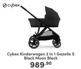 Baby & Tiener Cybex Kinderwagen 2 In 1 Gazelle S Black Moon Black aanbieding