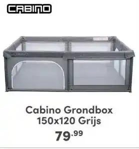 Baby & Tiener Cabino Grondbox Grijs aanbieding