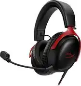 Bol.com HyperX Cloud III Gaming Headset - PC PS5 Xbox Series X|S - Zwart/Rood aanbieding