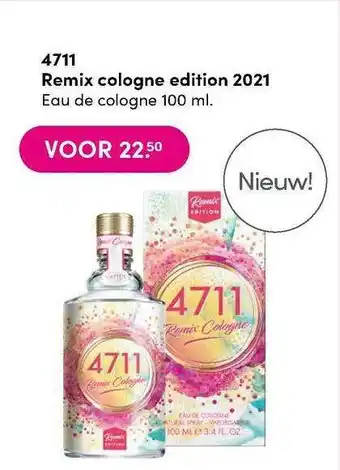 DA 4711 remix cologne edition 2021 eau de cologne 100 ml aanbieding