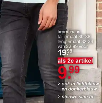 Scapino herenjeans taillemaat 30-38 lengtemaat 32-34 aanbieding