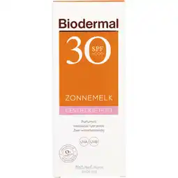 Albert Heijn Biodermal Zonnemelk gevoelige huid spf30 aanbieding