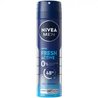 Albert Heijn Nivea Men fresh active deodorant spray aanbieding