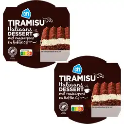 Albert Heijn AH Tiramisu 2-pack aanbieding