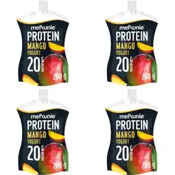 Albert Heijn Melkunie PROTEIN mango yoghurt 4-pack aanbieding