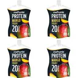 Albert Heijn Melkunie PROTEIN mango yoghurt 4-pack aanbieding