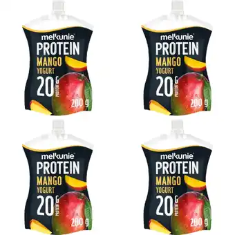 Albert Heijn Melkunie PROTEIN mango yoghurt 4-pack aanbieding