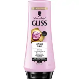 Albert Heijn Gliss Conditioner liquid silk aanbieding