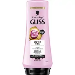 Albert Heijn Gliss Conditioner liquid silk aanbieding