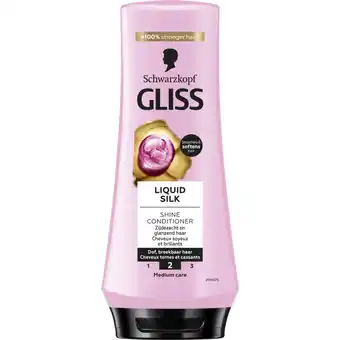 Albert Heijn Gliss Conditioner liquid silk aanbieding