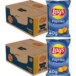 Albert Heijn Lay's paprika chips mini zakjes doos aanbieding