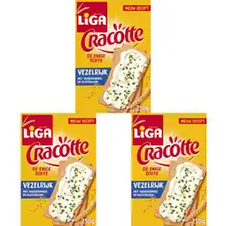 Albert Heijn Liga Cracotte luchtige crackers volkoren aanbieding