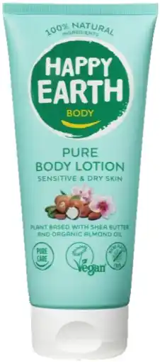 De Online Drogist Happy Earth Pure Bodylotion aanbieding