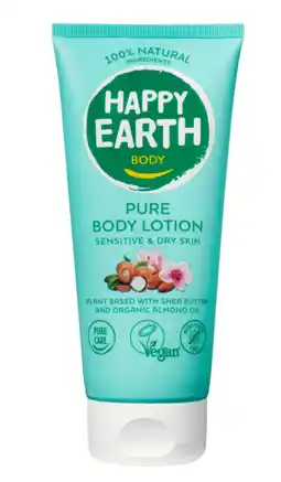 De Online Drogist Happy Earth Pure Bodylotion aanbieding