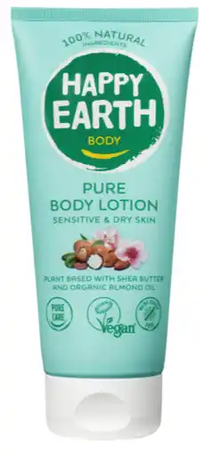 De Online Drogist Happy Earth Pure Bodylotion aanbieding