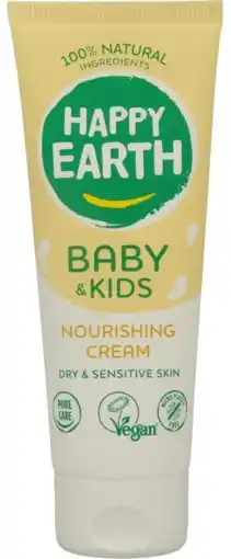 De Online Drogist Happy Earth Baby & Kids Nourishing Cream aanbieding