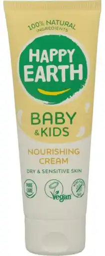 De Online Drogist Happy Earth Baby & Kids Nourishing Cream aanbieding
