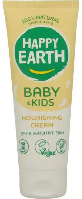 De Online Drogist Happy Earth Baby & Kids Nourishing Cream aanbieding
