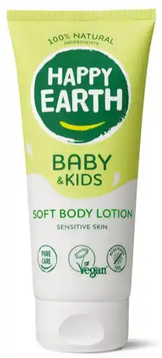 De Online Drogist Happy Earth Baby & Kids Soft Bodylotion aanbieding