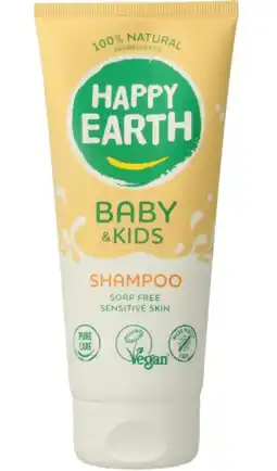 De Online Drogist Happy Earth Baby & Kids Shampoo Zeepvrij aanbieding