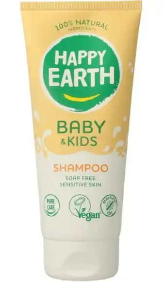 De Online Drogist Happy Earth Baby & Kids Shampoo Zeepvrij aanbieding