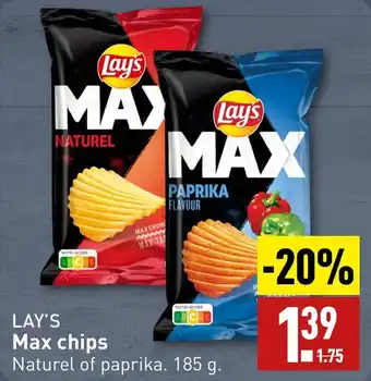 ALDI Lay's max chips aanbieding