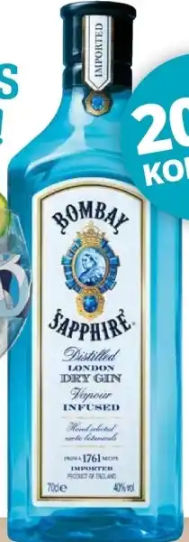 Mitra Bombay Sapphire 70 cl aanbieding