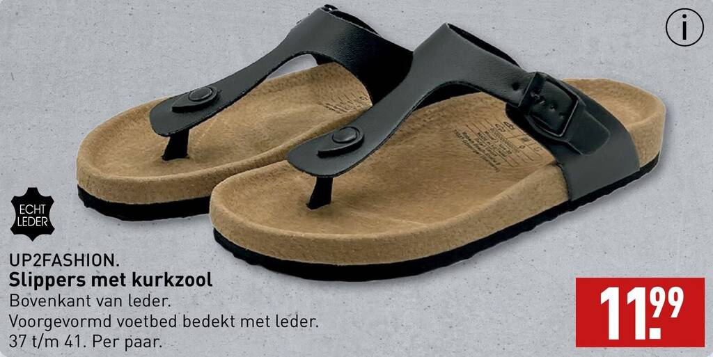 Slippers met kurkzool deals