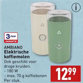 ALDI Ambiano elektrische koffiemolen per stuk aanbieding