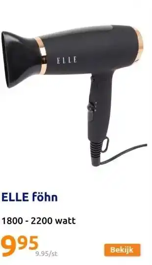 Action ELLE föhn aanbieding