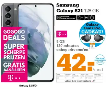 Telecombinatie Samsung galaxy s21 aanbieding