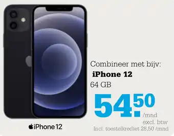 Telecombinatie iPhone 12 aanbieding