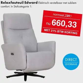 Woonsquare Relaxfauteuil Edward aanbieding