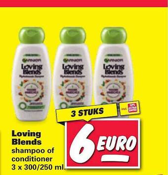 Nettorama Garnier loving blends shampoo of conditioner aanbieding