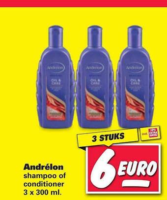 Nettorama Andrélon shampoo of conditioner 300 ml aanbieding