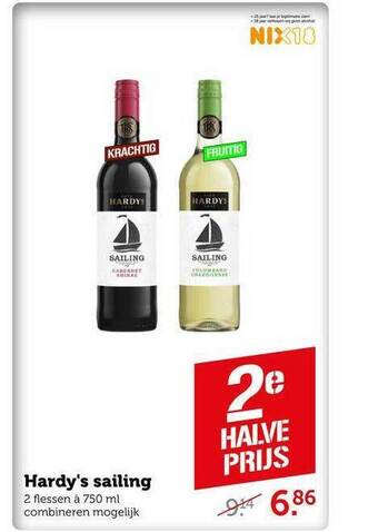 CoopCompact Hardy's sailing 750 ml aanbieding