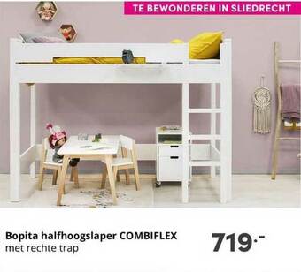 Baby & Tiener Bopita Halfhoogslaper Combiflex Met Rechte Trap aanbieding