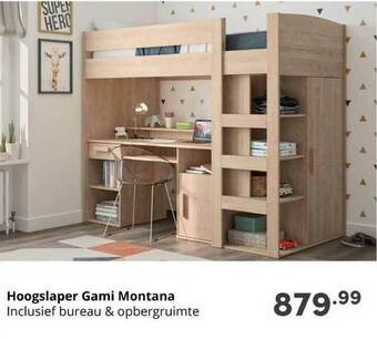 Baby & Tiener Hoogslaper Gami Montana aanbieding