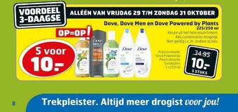 Trekpleister Dove, Dove Men en Dove Powered by Plants 225-250 ml aanbieding