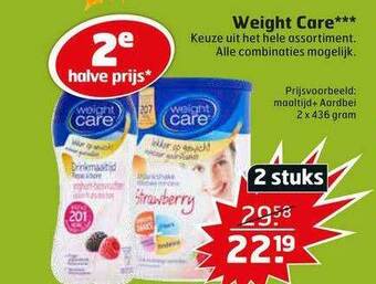 Trekpleister Weight Care Maaltijd+ Aardbei 2 x 436 gram aanbieding